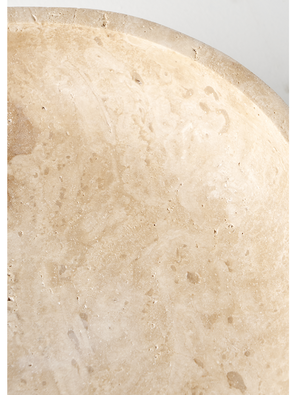 Bej Ephesus Traverten 3'lü Sunum Seti Naturel (25 cm)-3