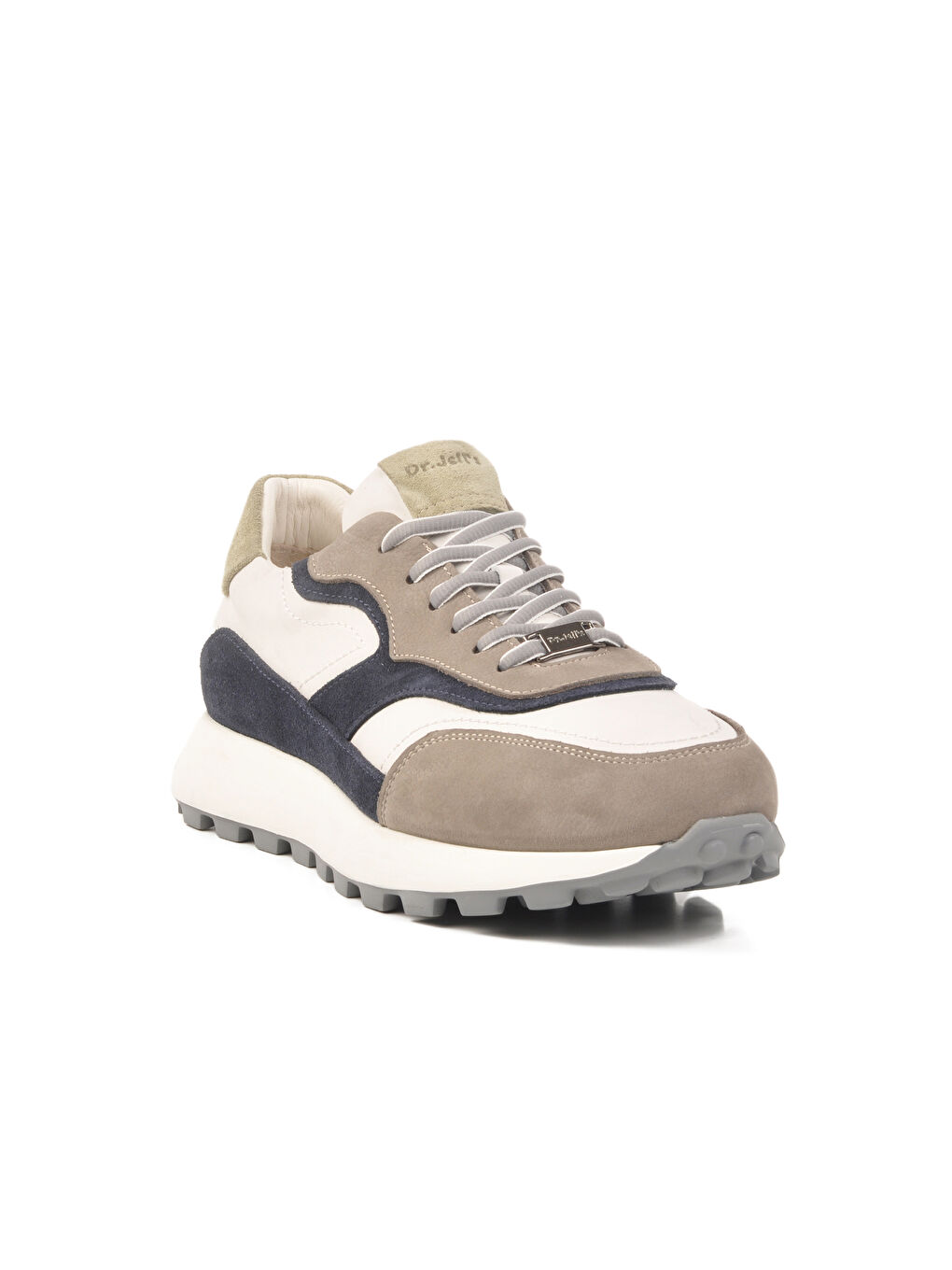 Gri Hakiki Deri Anatomik Erkek Sneaker XS2742 M-2