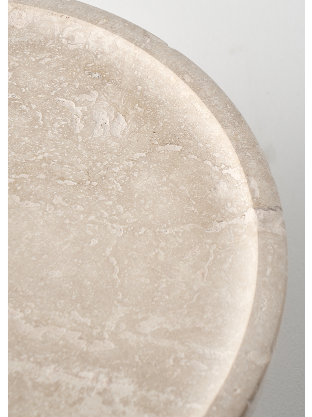 Bej Ephesus Traverten 3'lü Sunum Seti Naturel (25 cm)-7