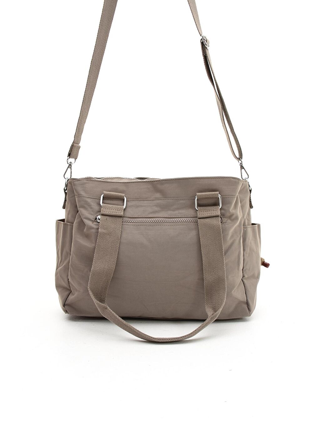 Bej Montello Çok Bölmeli Fonksiyonel Omuz ve Postacı Çantası BP-4858O-2