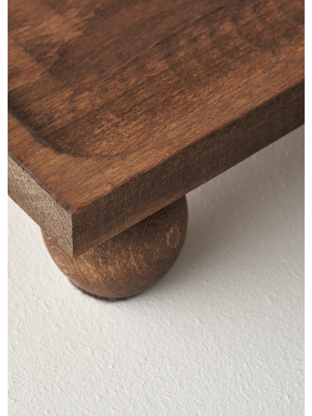 Bej Wooden 2'li Ahşap Sunum Seti Naturel-3