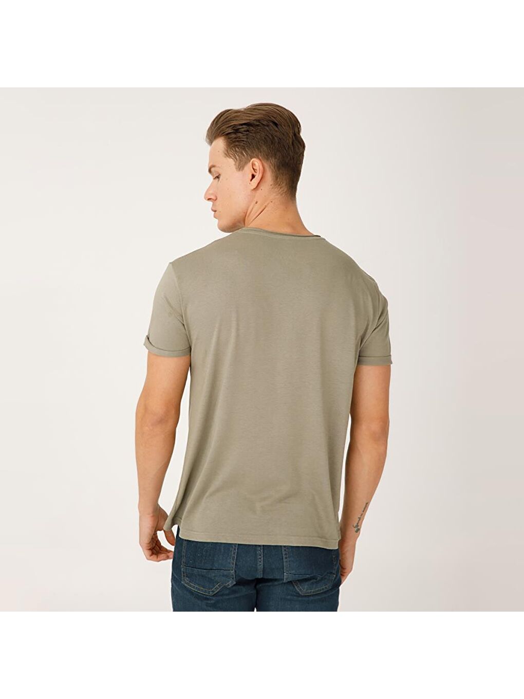 Kahverengi Nature Maceraperest Erkek T-shirt-6