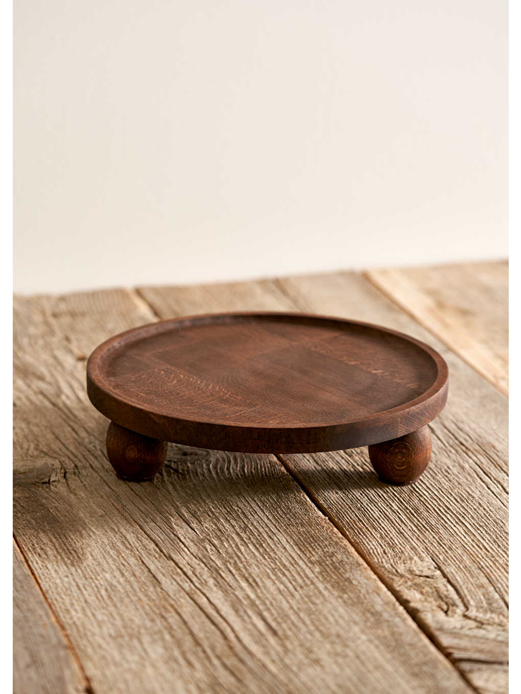 Bej Wooden 2'li Ahşap Sunum Seti Naturel-5