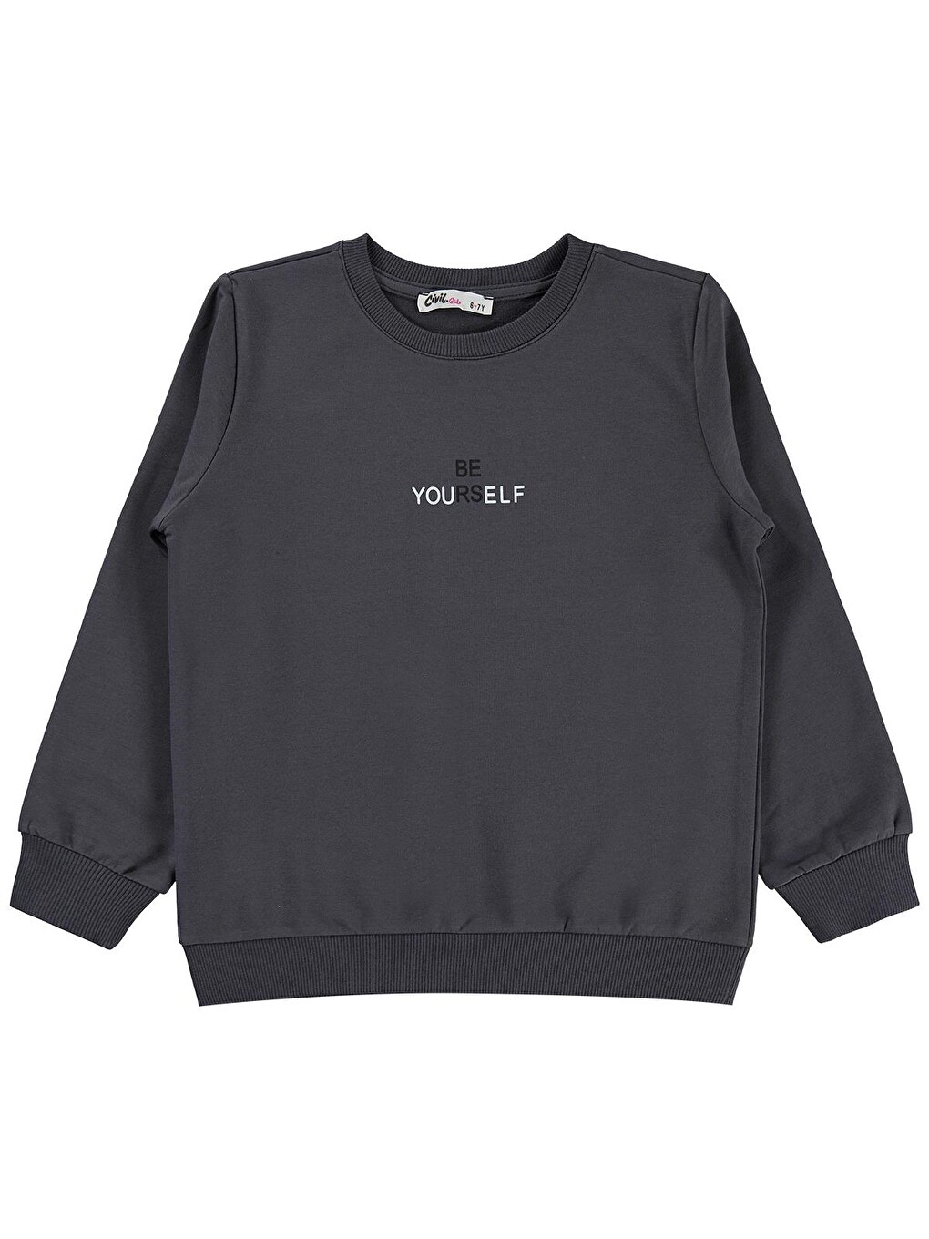 Antrasit Girls 6-9 Yaş Sweatshirt - Gri