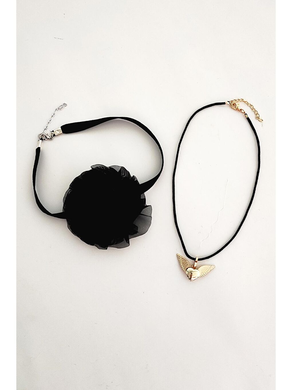 Sarı Palm Angels Choker Tasma Kolye 2'li Paket