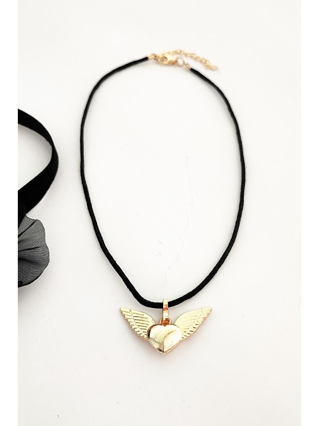 Sarı Palm Angels Choker Tasma Kolye 2'li Paket-1