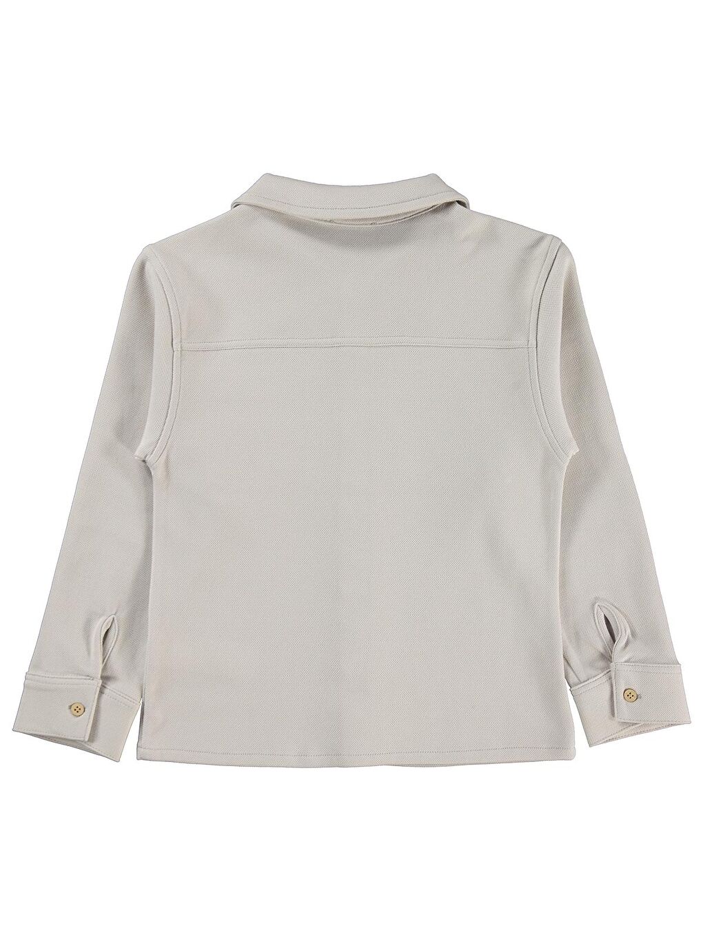 Bej Boys Basic 10-13 Yaş Gömlek - Koyu Taş Rengi-1