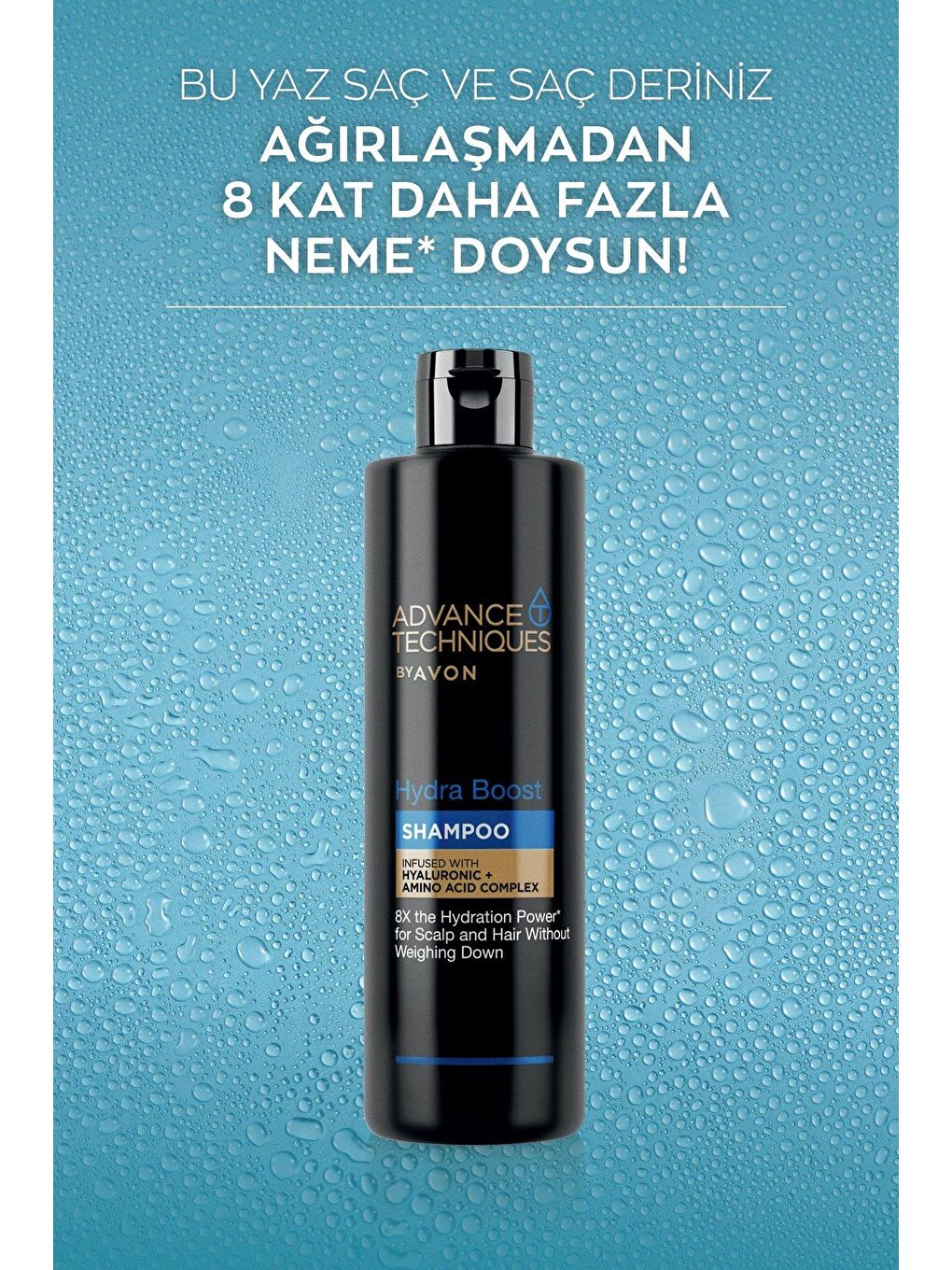 AVON Advance Techniques Hydra Boost Nemlendirici Şampuan 400 Ml. - 1