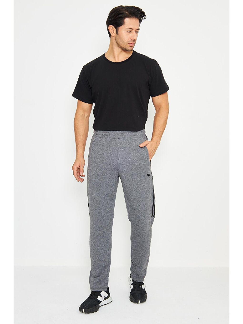 Antrasit Büyük Beden Erkek Eşofman Altı 201311-1