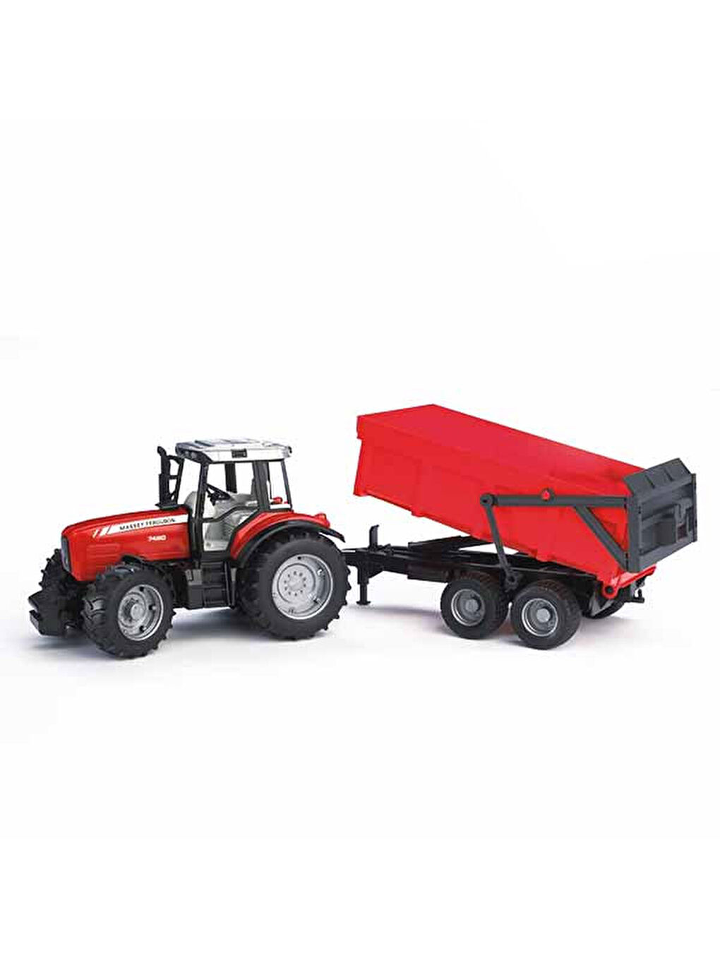 Bruder Massey Ferguson 7480 Traktör Römork Br02045