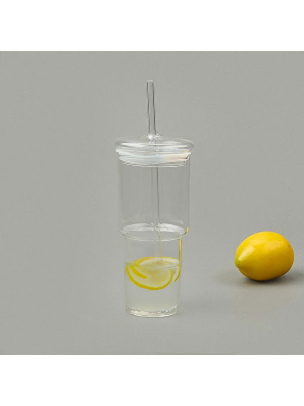 Renksiz Cam Pipetli Bardak - Şeffaf - 500 ml