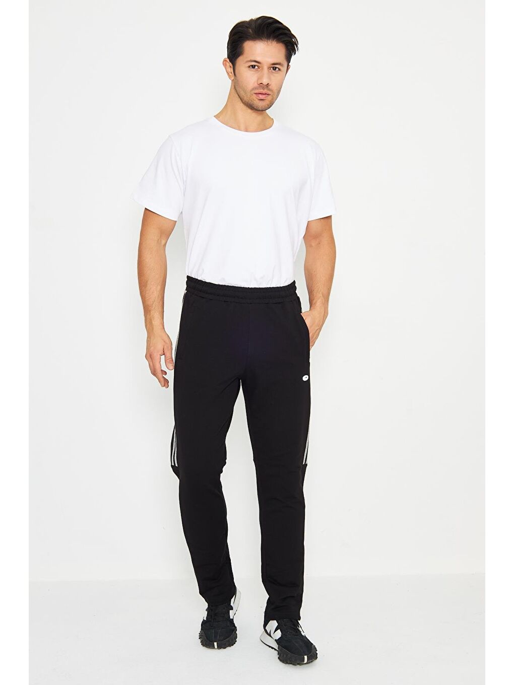 Siyah Büyük Beden Erkek Eşofman Altı 201311-1