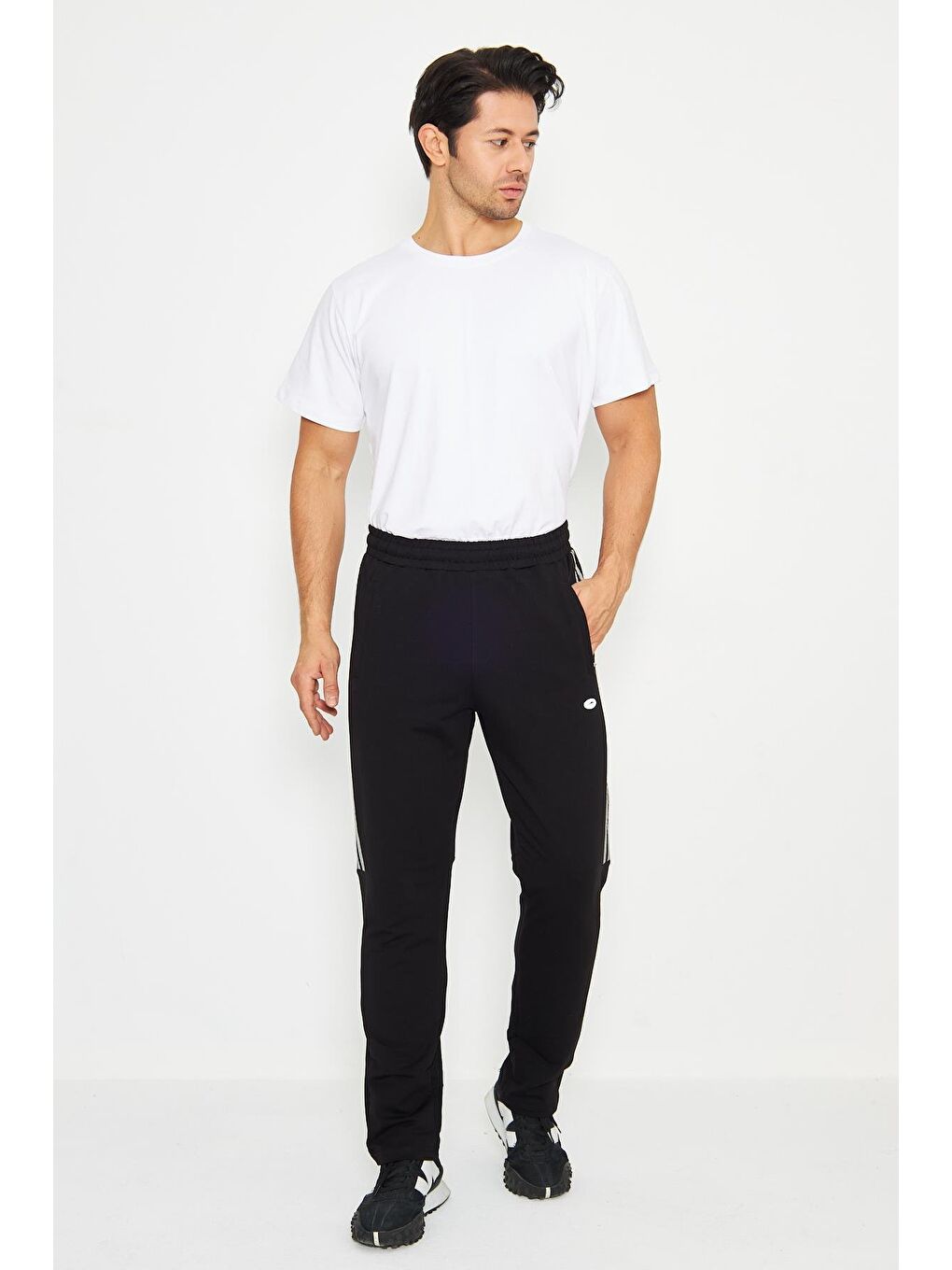 Siyah Büyük Beden Erkek Eşofman Altı 201311-2