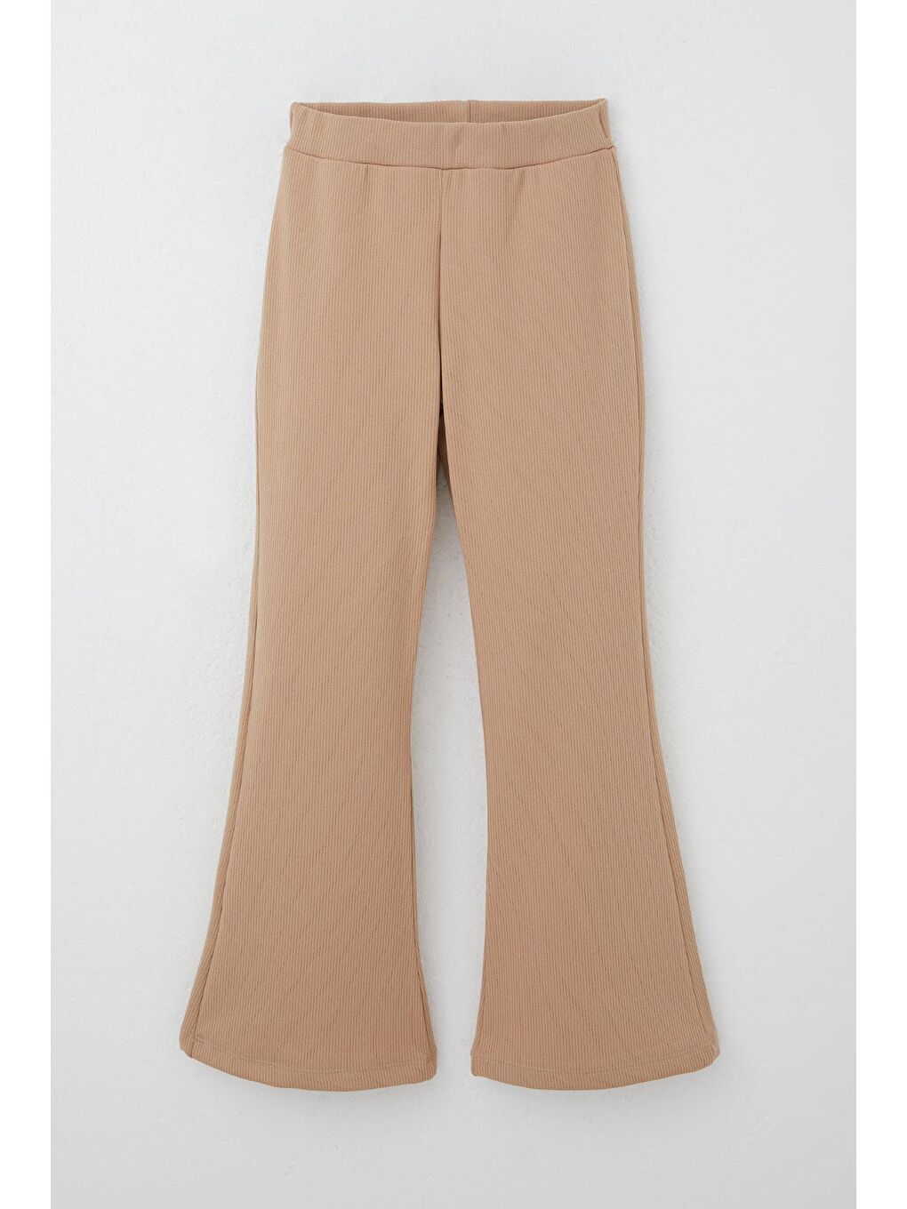 Kız Çocuk Tayt Basic İspanyol Paça Bej (4-5 Yaş)