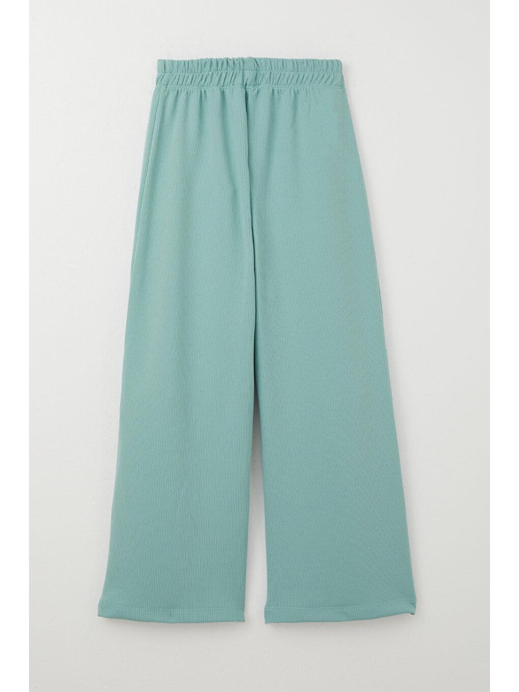 Turkuaz Kız Çocuk Pantolon Bağcık Aksesuarlı Su Yeşili (9 Yaş)-1