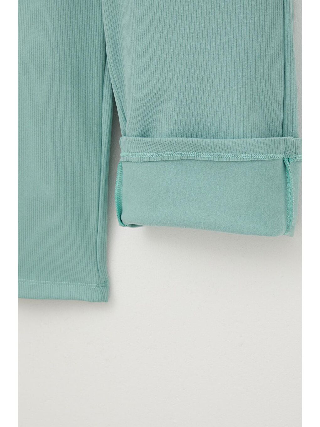 Turkuaz Kız Çocuk Pantolon Bağcık Aksesuarlı Su Yeşili (9 Yaş)-3