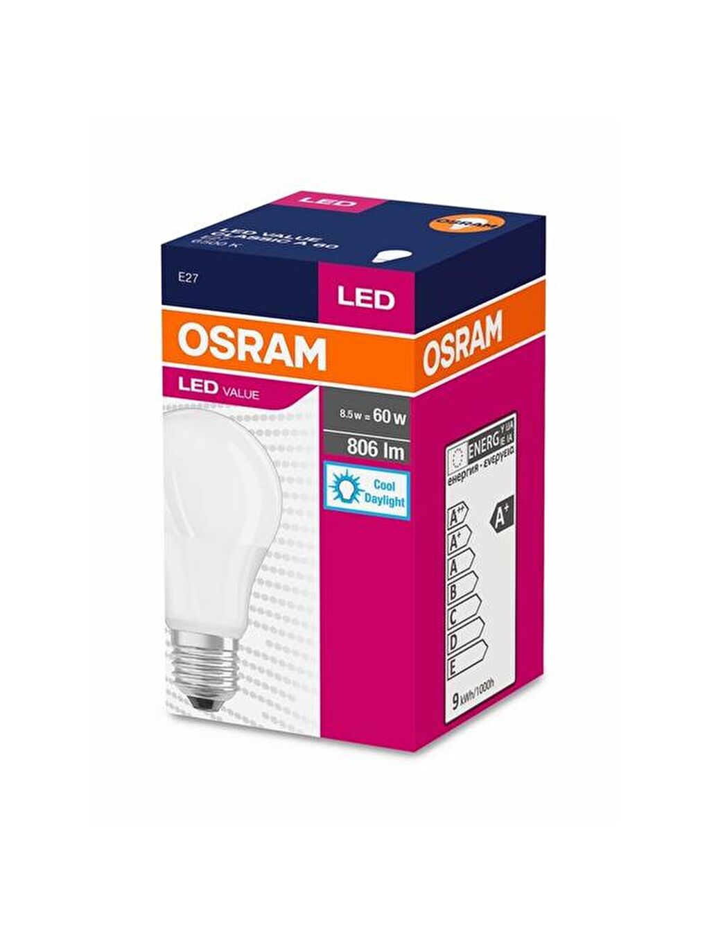 Cla60 8,5W Led Value 806Lm E27 Ampul - Beyaz Işık-2