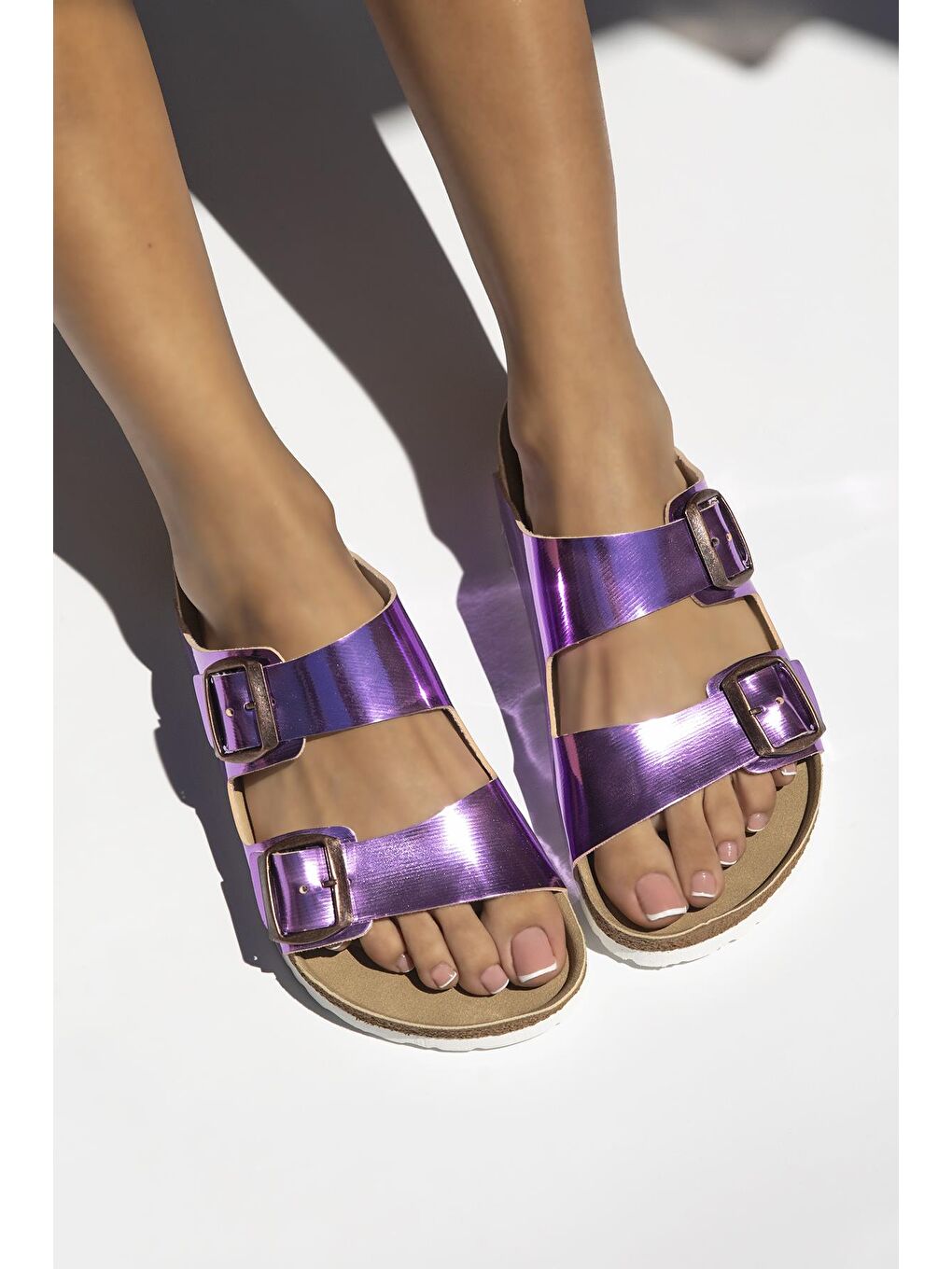 Oliver Kadın Toka  Detay  Günlük  Konfor Terlik Lila-1