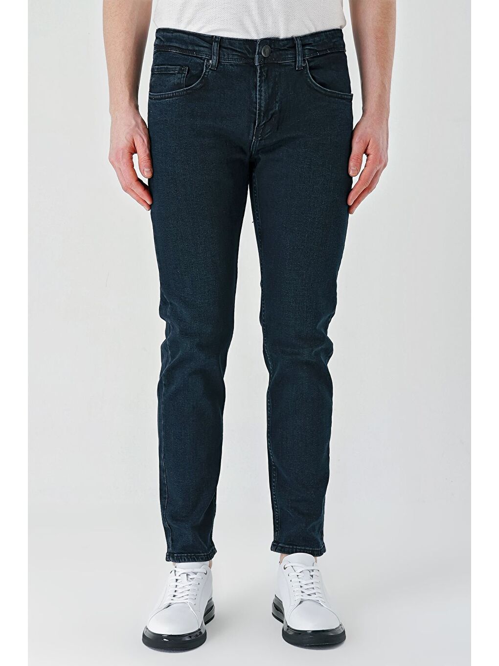 Koyu Kahverengi Gabardin 5 Cepli Slim Fit Dar Kesim Casual Denim Jean Jean Pantolon 1023240150