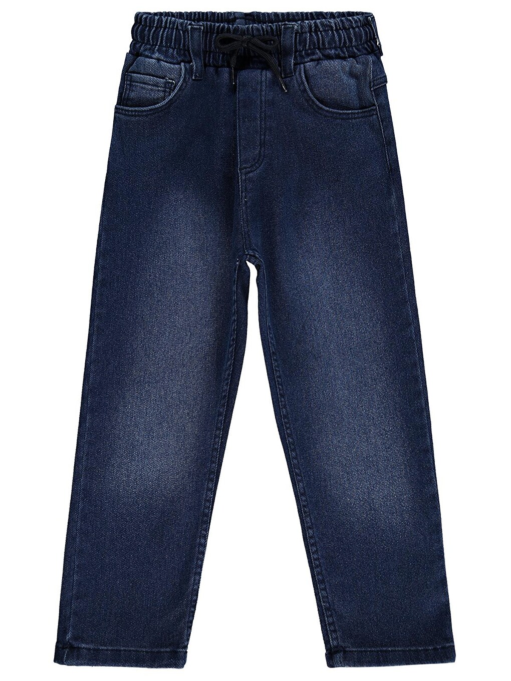 Boys Beli Lastikli Jogger 10-13 Yaş Pantolon Jean - Mavi