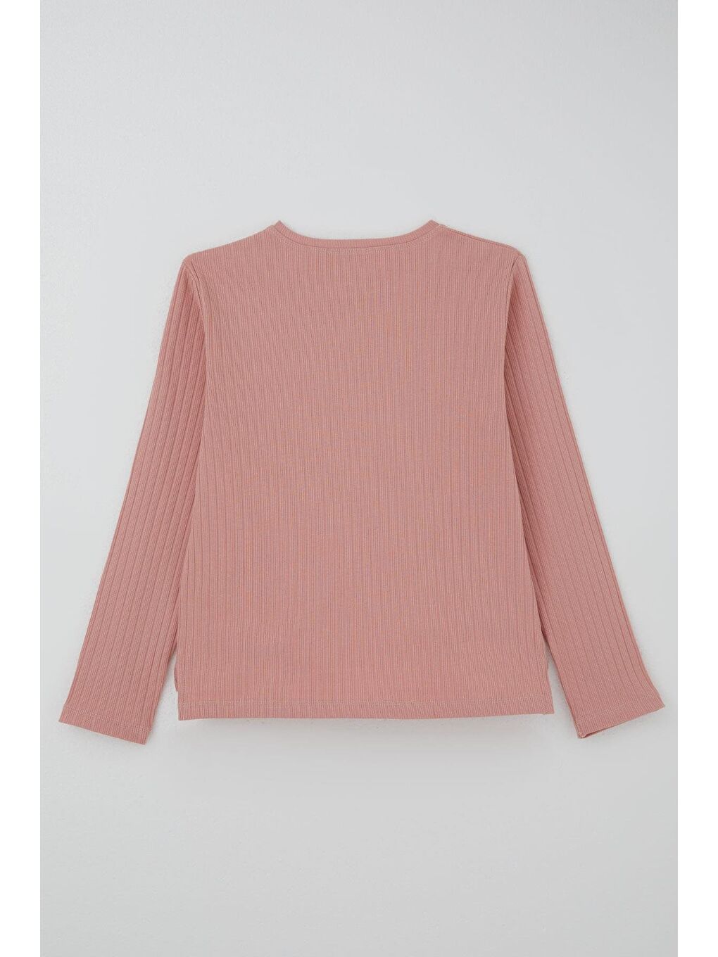 Pembe Kız Çocuk Pantolonlu Takım Yazı & Kalp Nakışlı Pantolonu Fiyonk Aksesuarlı Gülkurusu (4-8 Yaş)-3