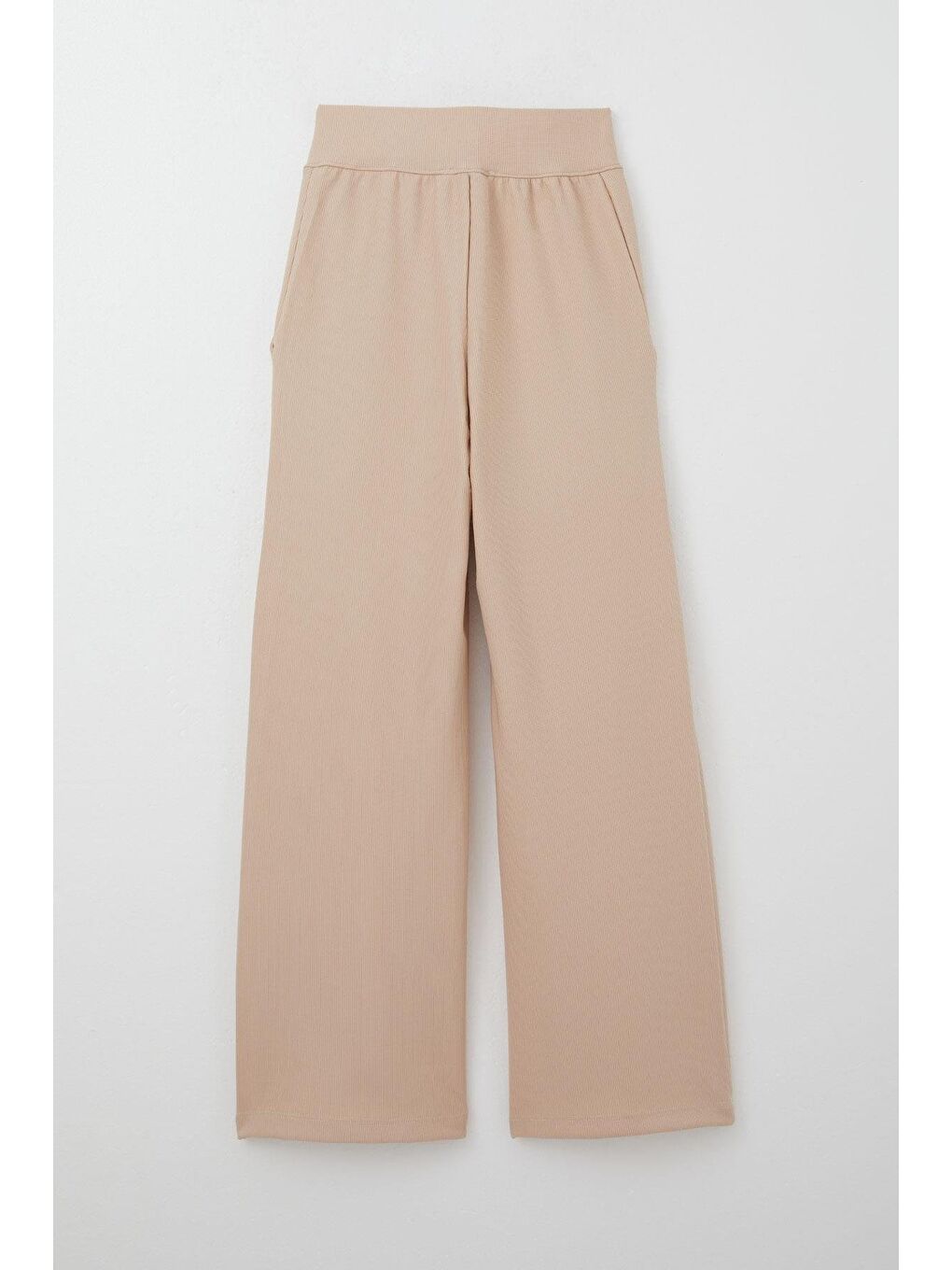 Kız Çocuk Pantolon Düğmeli Fermuarlı Bej (6-10 Yaş)-1