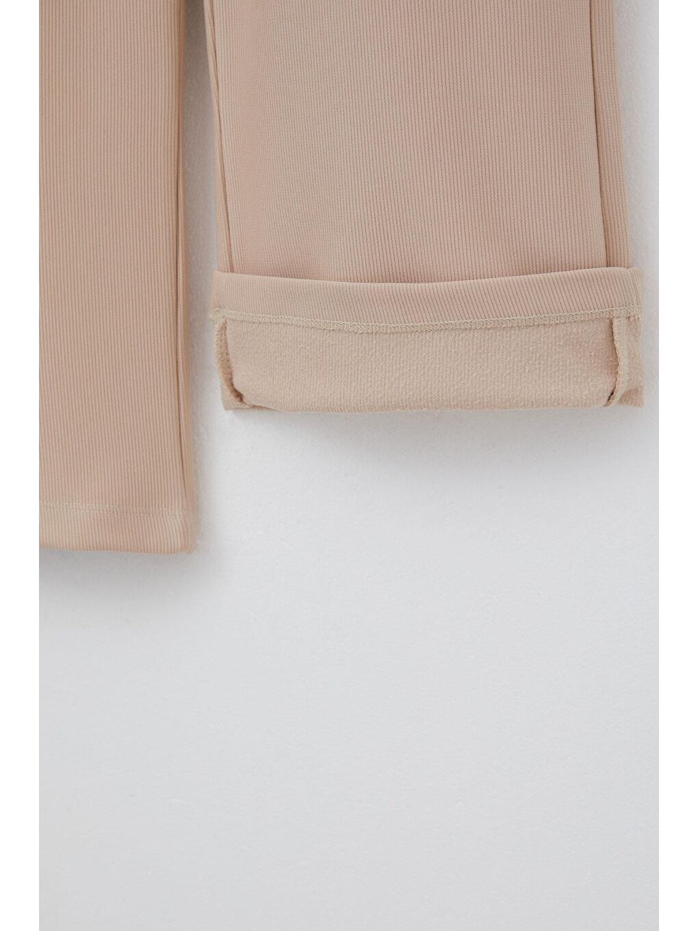 Kız Çocuk Pantolon Düğmeli Fermuarlı Bej (6-10 Yaş)-3