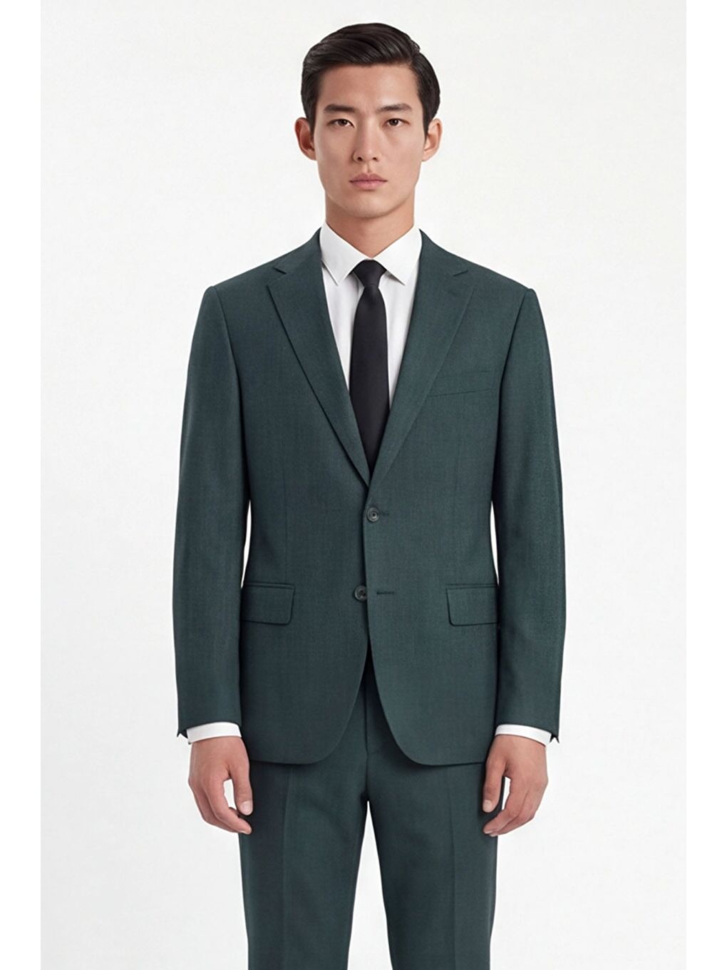 Giotelli Erkek Haki Dar Kesim Slim Fit Pamuklu Dokuma Normal Bel 4 Drop Klasik Takım Elbise