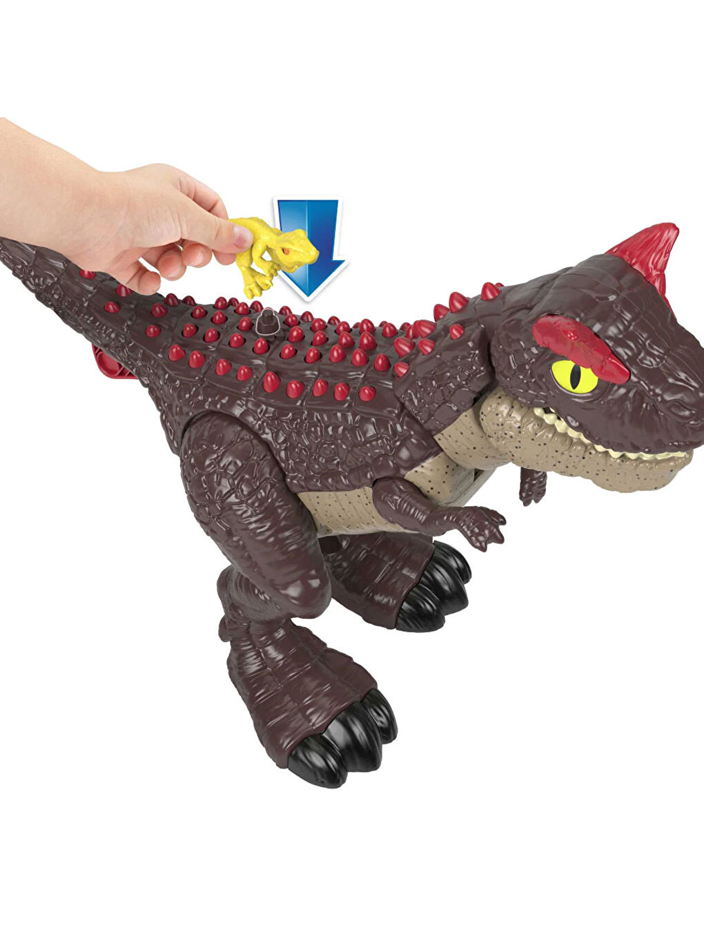 Imaginext Renksiz Jurassic World Spike Strike Carnotaurus HML42 - 2