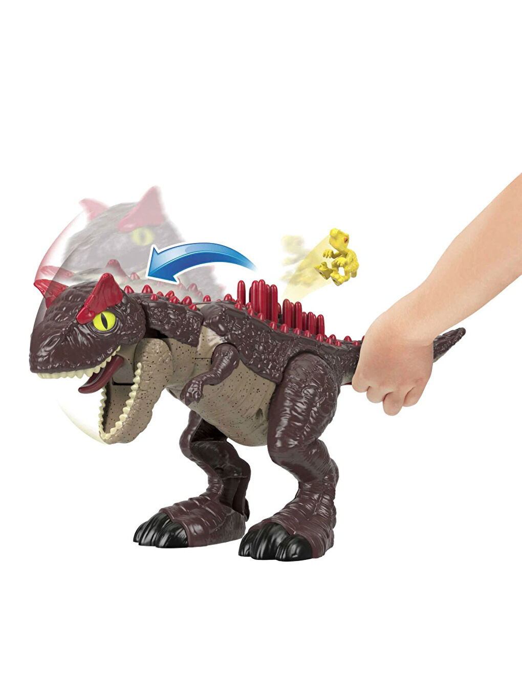 Imaginext Renksiz Jurassic World Spike Strike Carnotaurus HML42 - 6