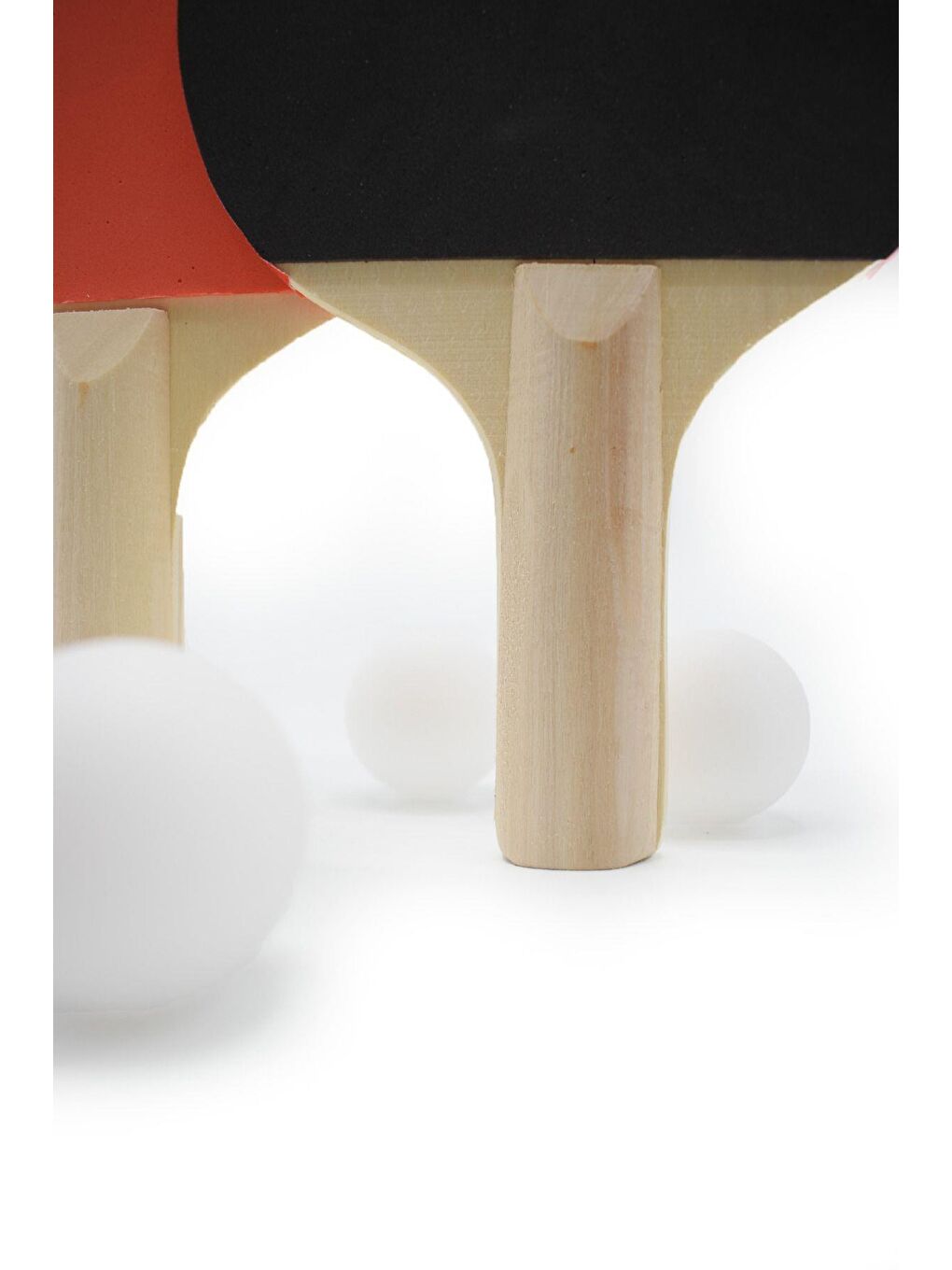 Karışık Masa Tenisi Seti - 2 Masa Tenisi Raketi + 3 Pinpon Topu-4