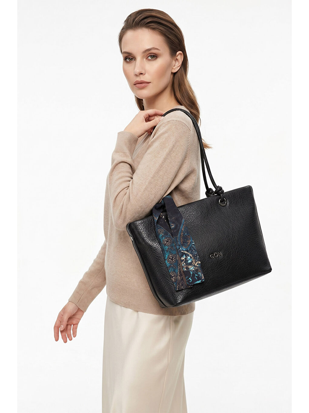 Siyah Kadın SİYAH Uzun Askılı El Ve Omuz Çantası-1