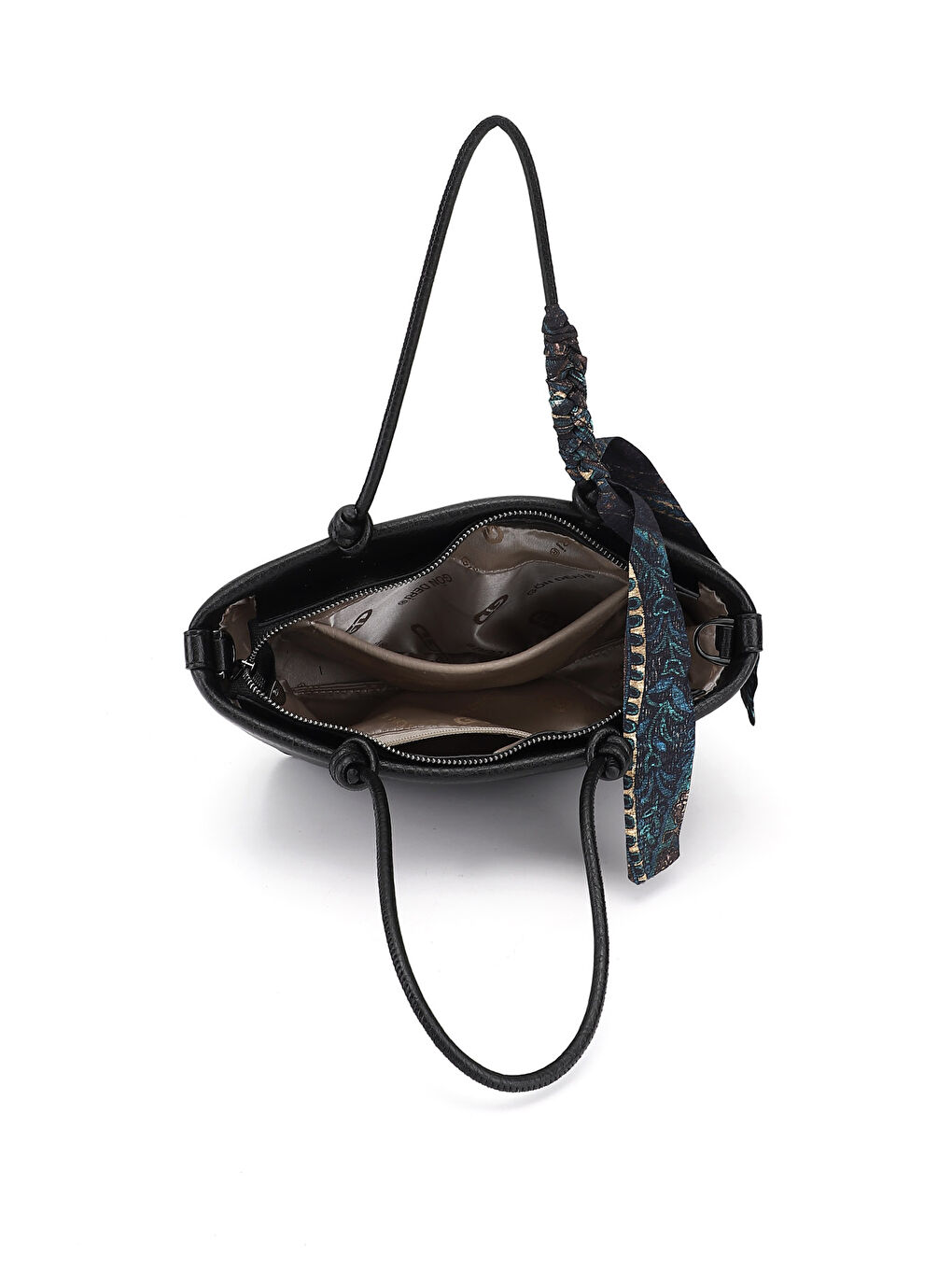 Siyah Kadın SİYAH Uzun Askılı El Ve Omuz Çantası-5