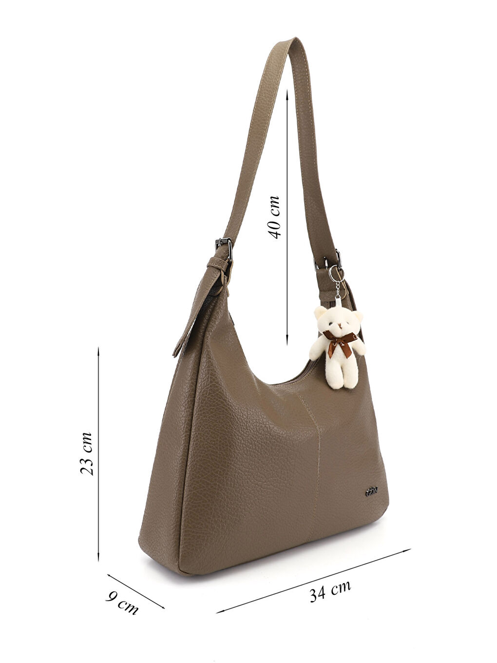 Bej Kadın BEJ-VİZON Omuz Çantası-1