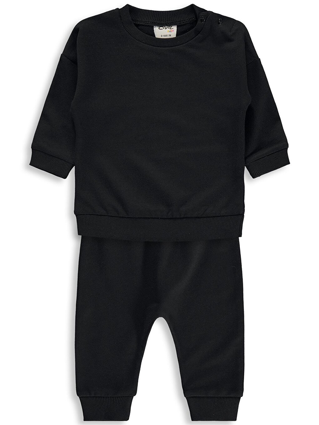 Baby Basic 6-18 Ay Takım - Siyah