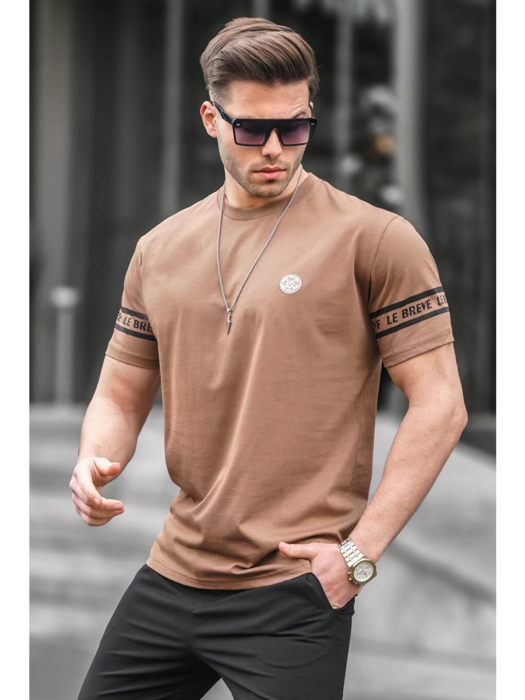 Erkek Kahverengi Tişört