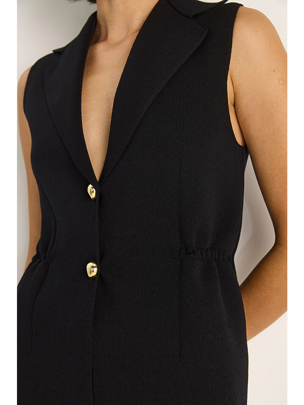 Siyah Kadın Yelek-5