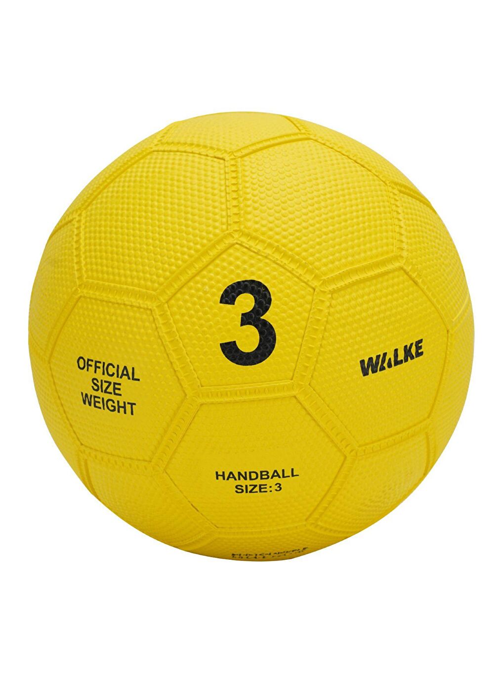 Sarı Premium 3 Numara Kauçuk Hentbol Topu Pompa Hediyeli-3