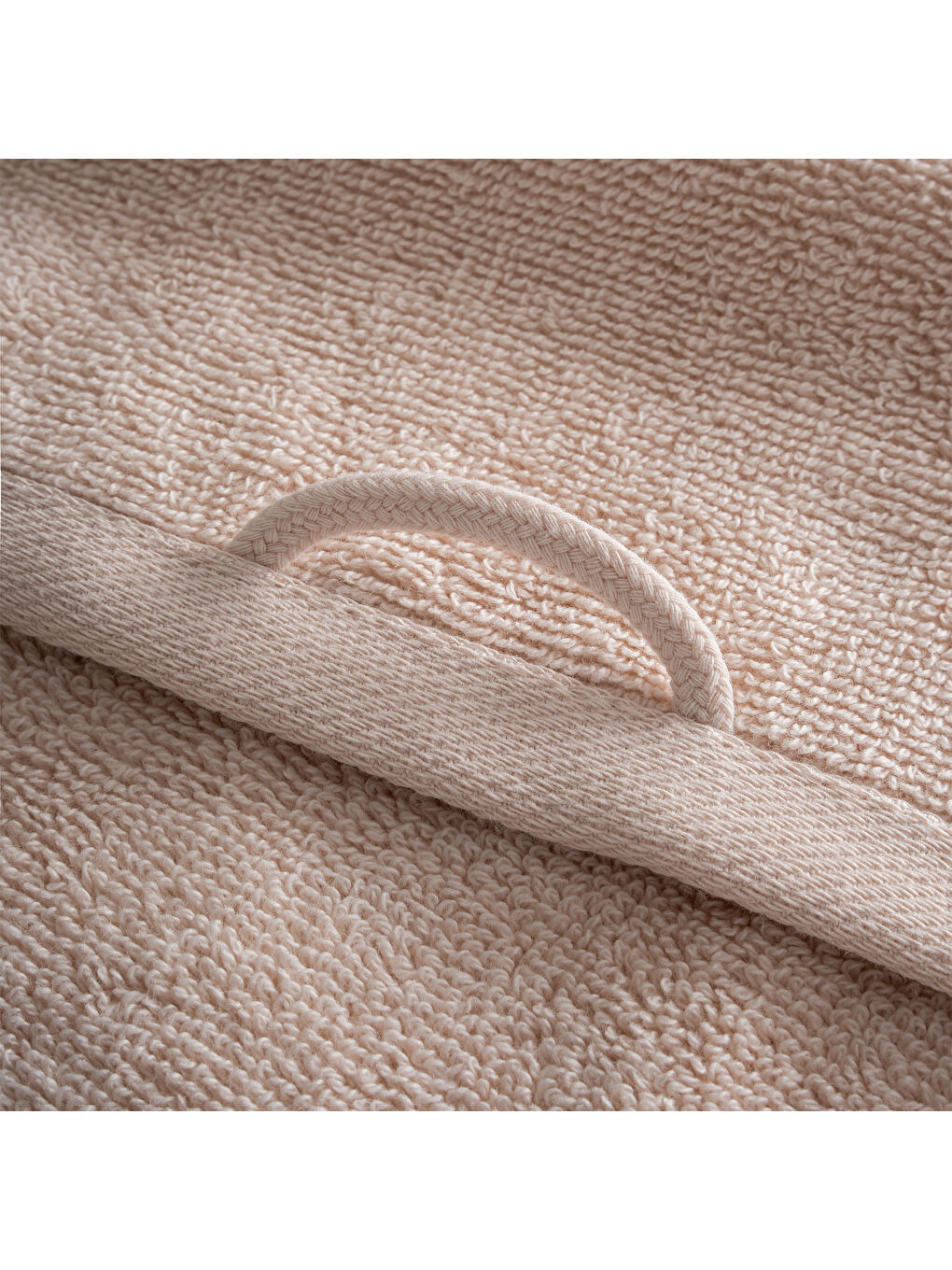 Pembe Lara 3'lü Havlu Seti %100 Pamuk Bordürlü Açık Somon-5