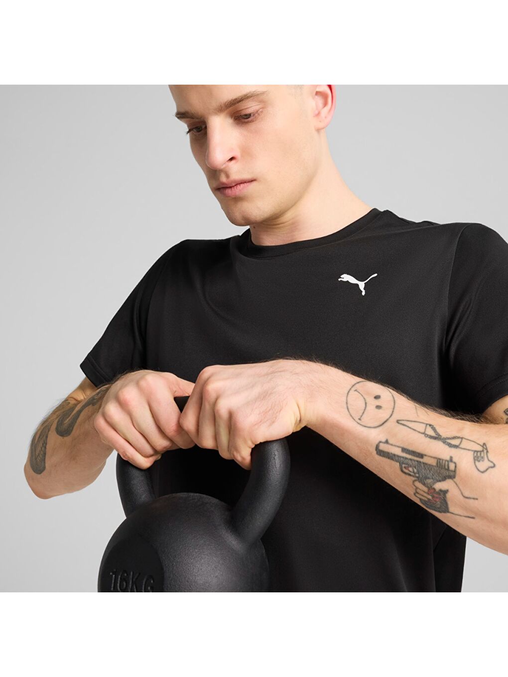 Tad Essential Solid Erkek Siyah Tişört-4