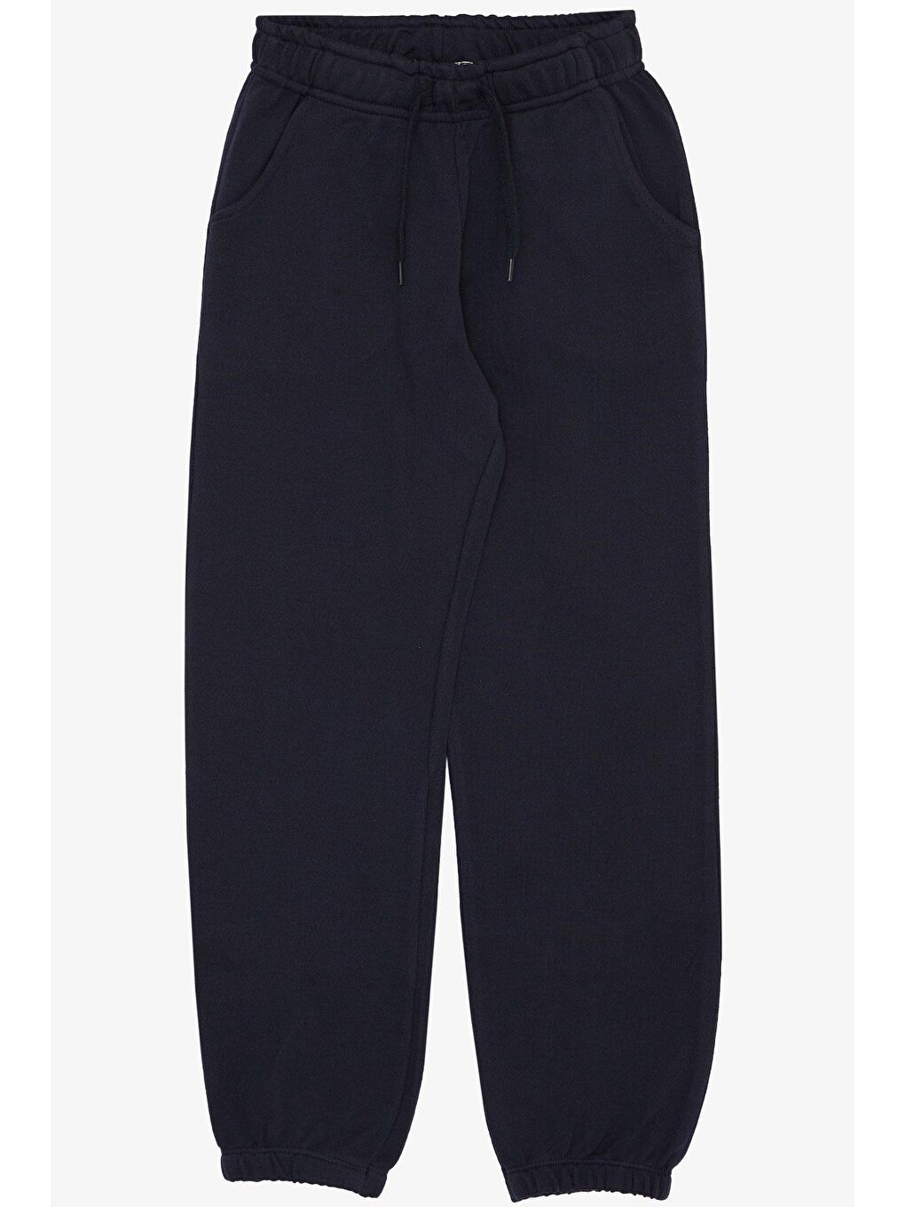 Erkek Çocuk Alt Bağcık Aksesuarlı Paçası Beli Lastikli Lacivert (4 Yaş)