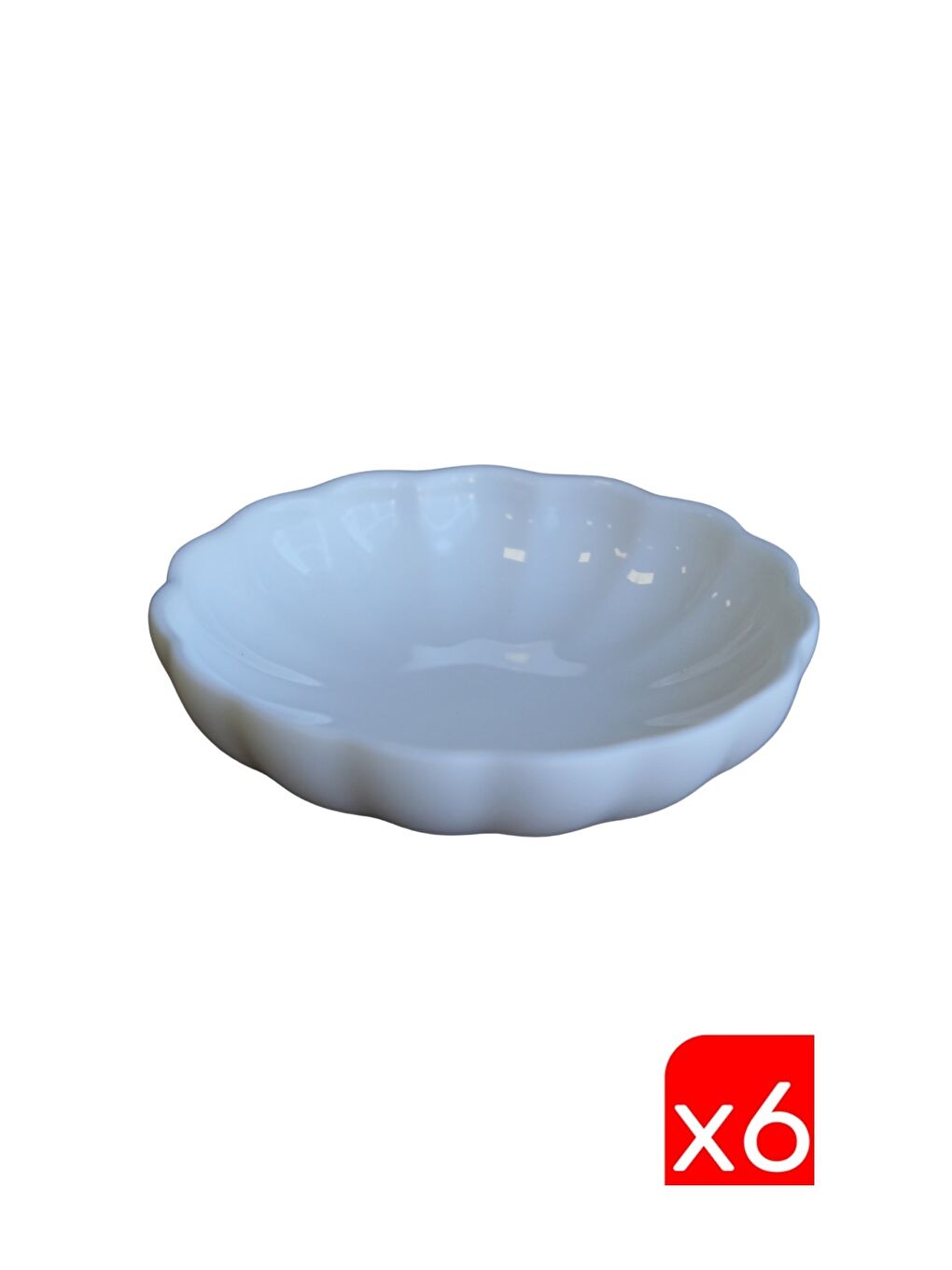 Ekru Bone Luz Krem Kase 8cm 6 lı BNLZF08KS00-1