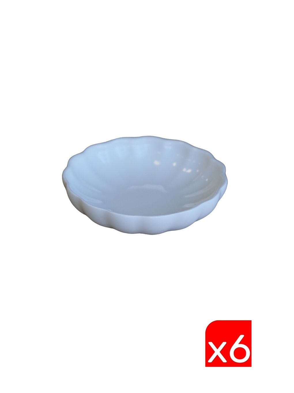 Ekru Bone Luz Krem Kase 8cm 6 lı BNLZF08KS00-2