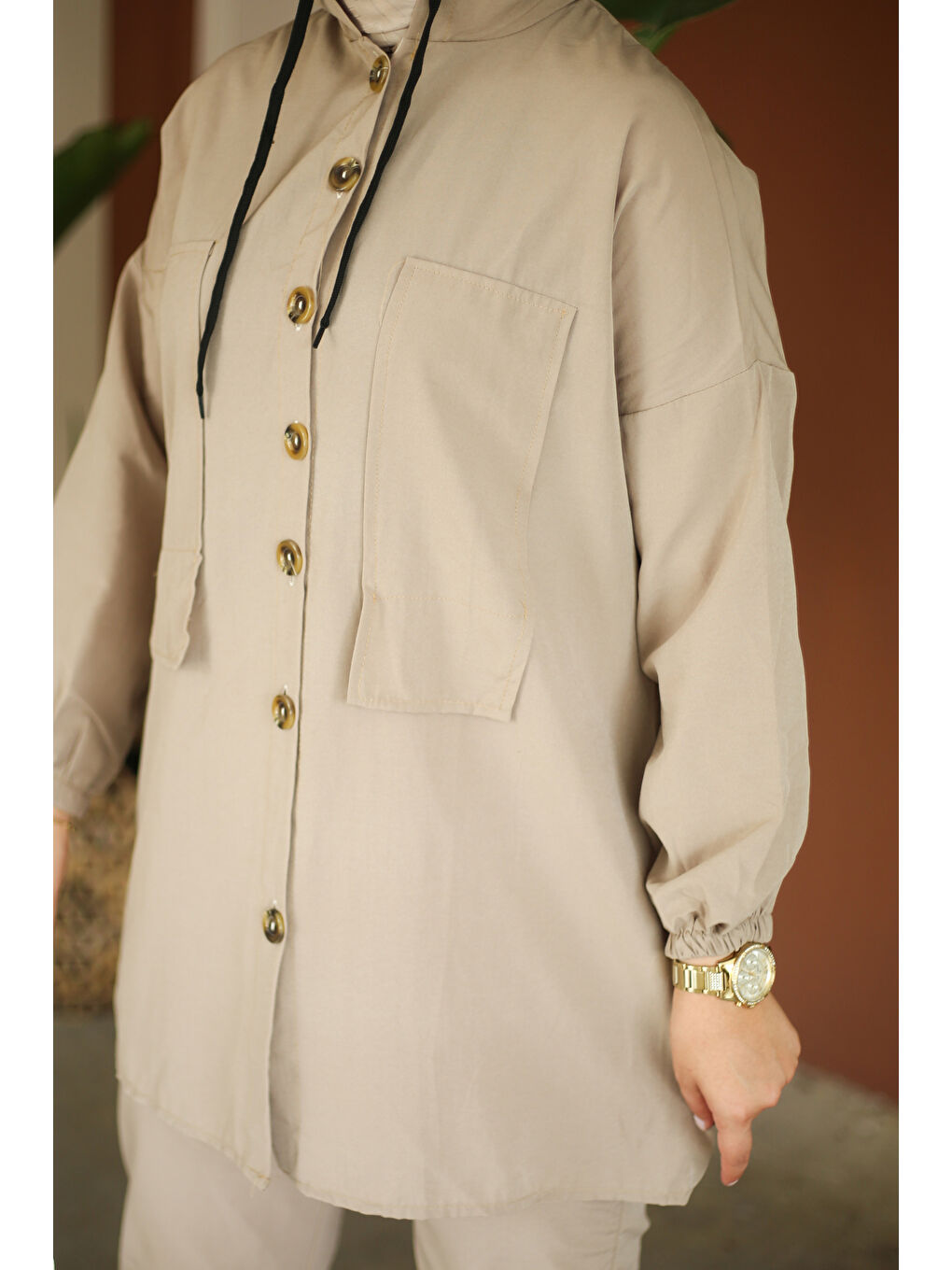 Bej Tunik Pantolon İkİli Takım Vizon - 27290-4