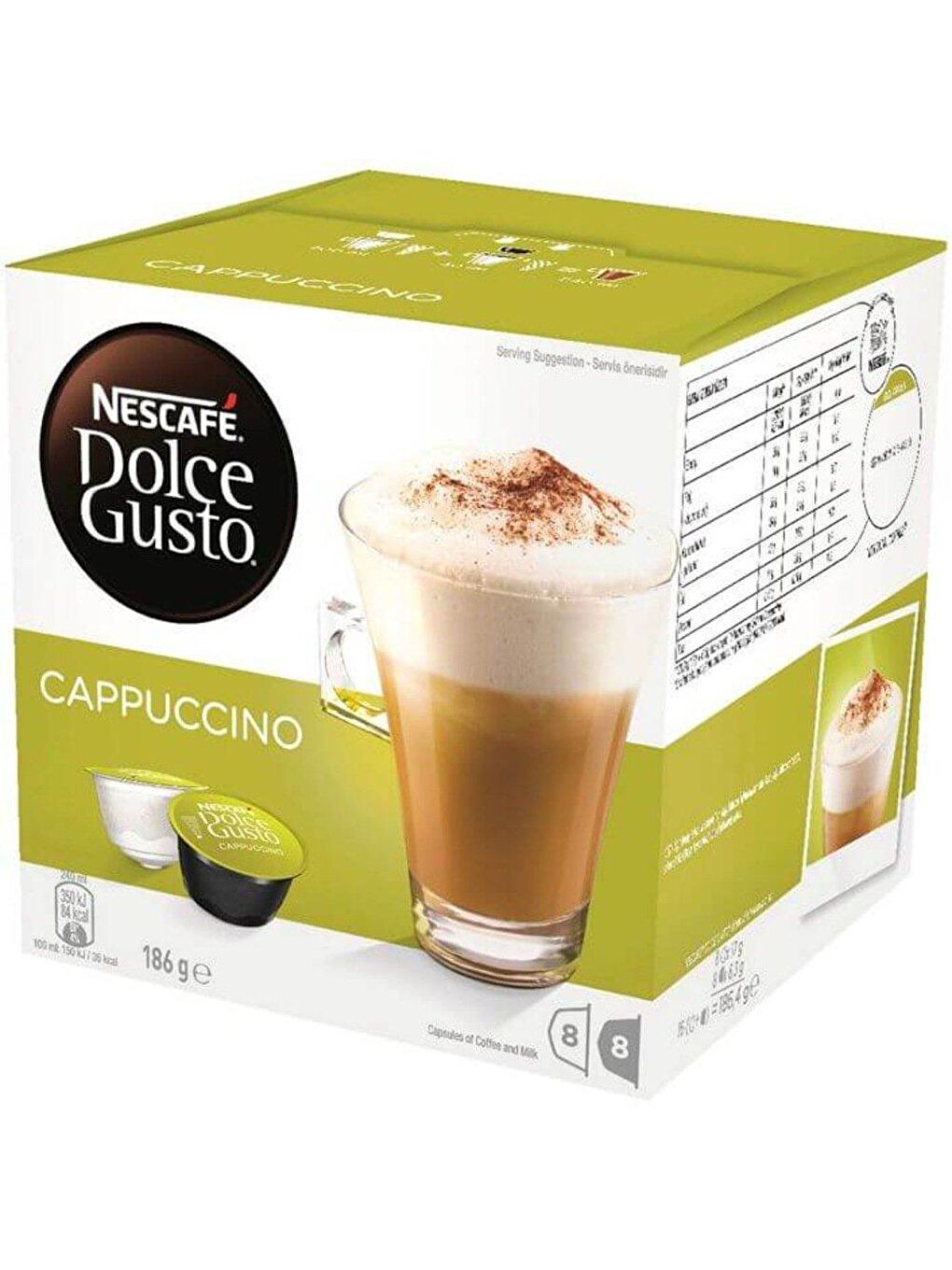 Nescafe Renksiz Dolce Gusto Coffee Cappuccino 16 Kapsül