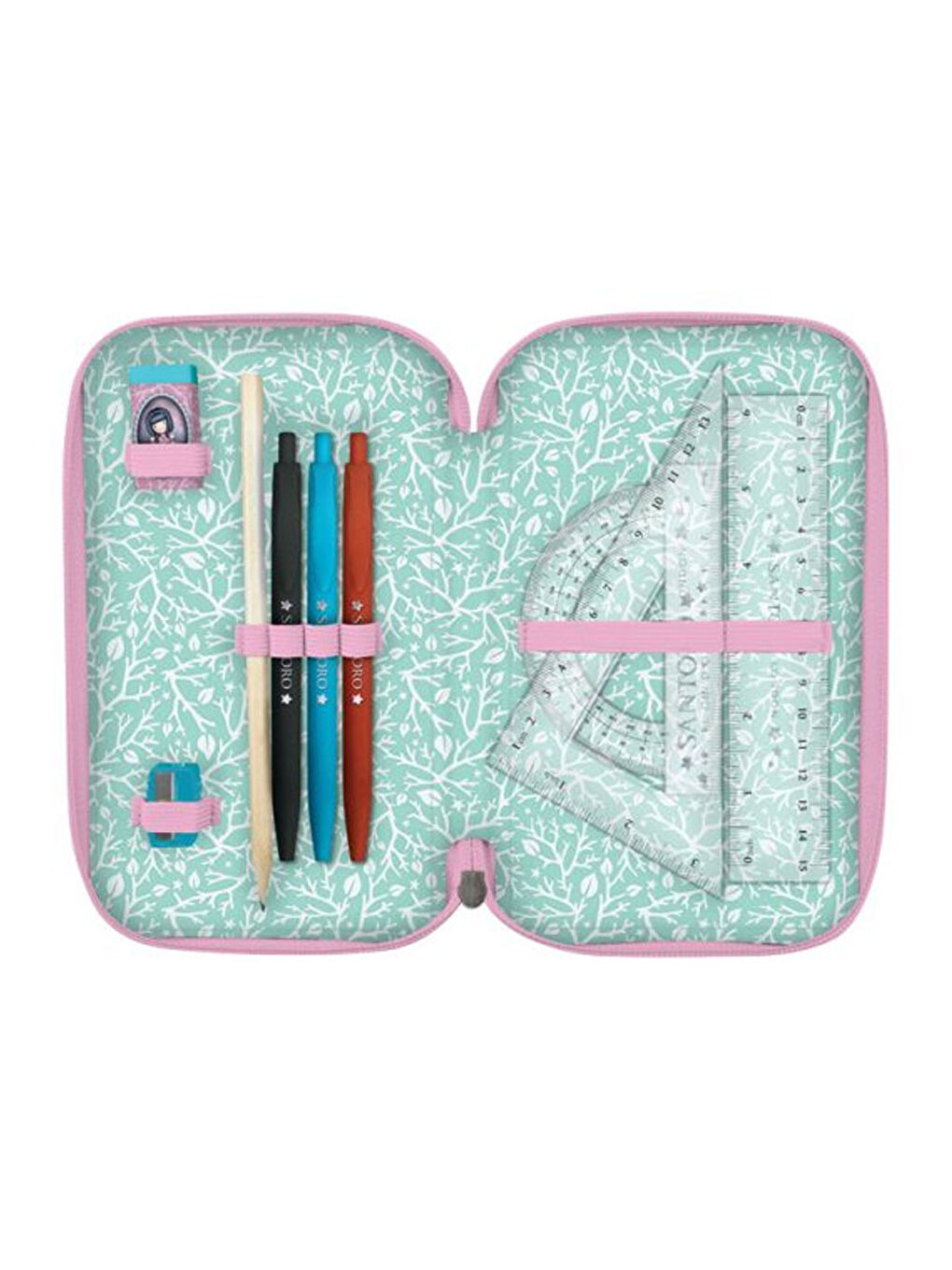 Gorjuss Little Mushroom 3 Katlı İçi Dolu Kalem Çantası 607GJ35-3