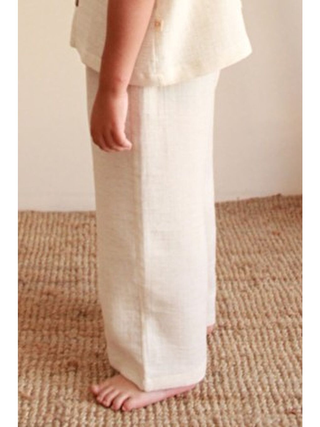 Bej Keten Pantolon-2