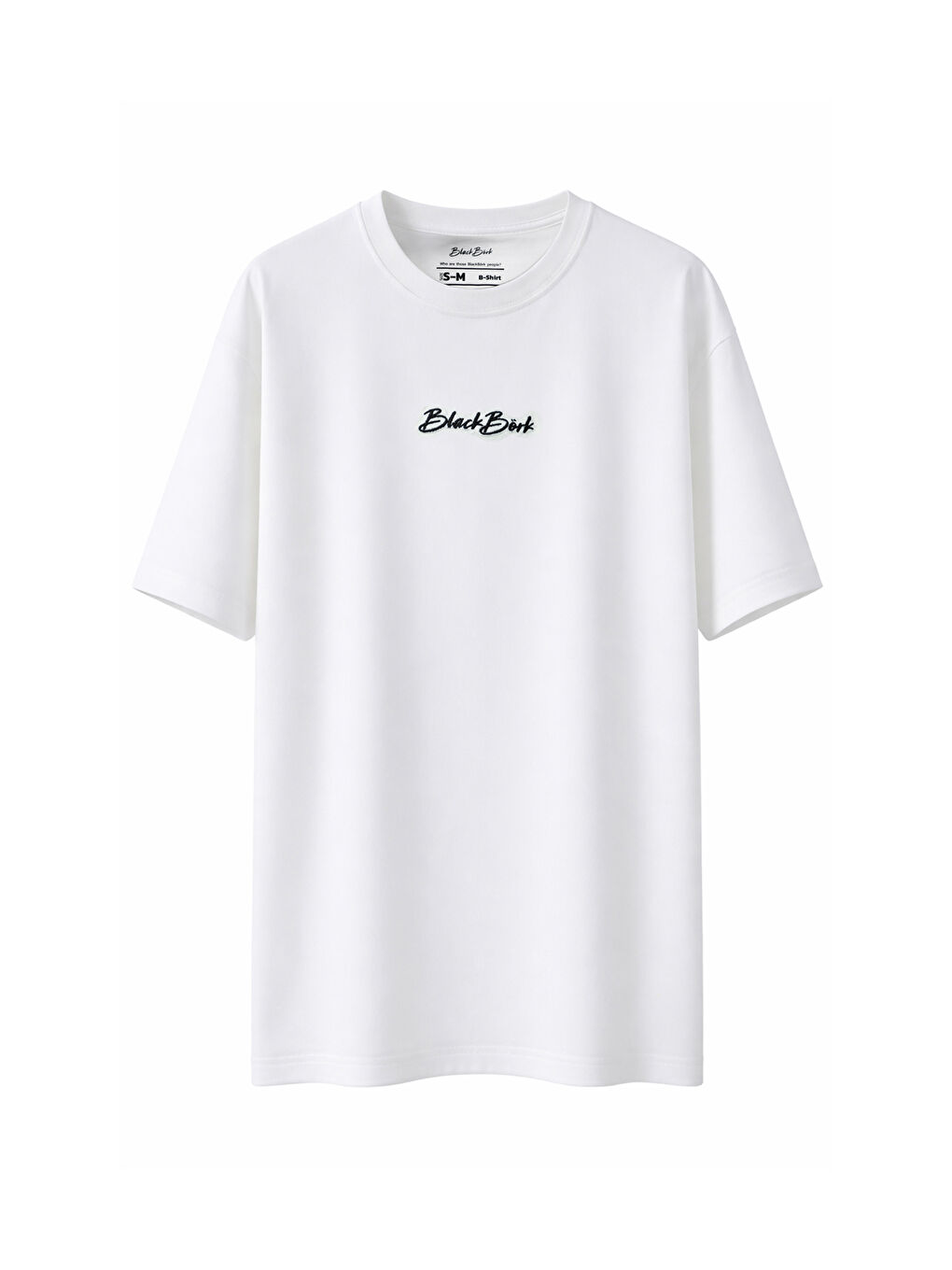 Beyaz Nakışlı Oversize Off White B-Shirt