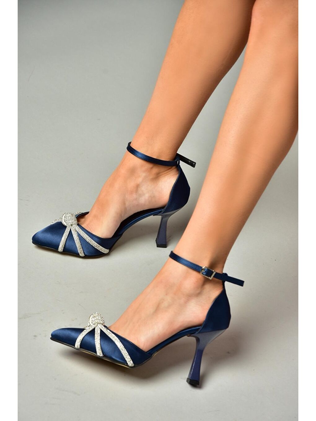 S2460619 Lacivert Kadın Topuklu Ayakkabı-2