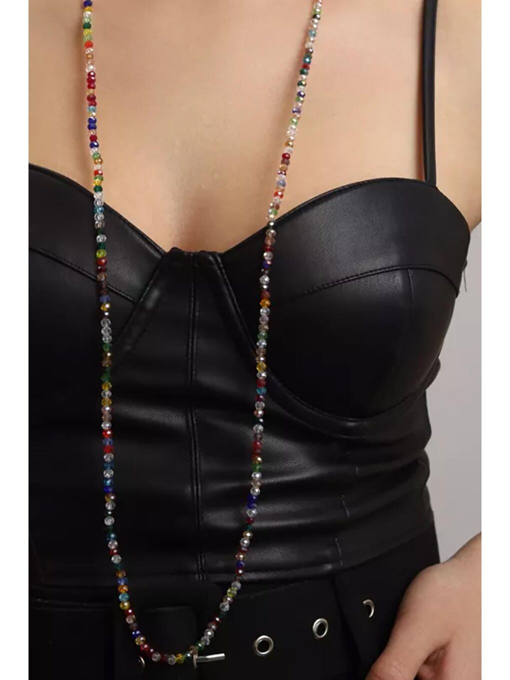 New Obsessions Karışık Kristal Boncuk kadın Kolye - 2